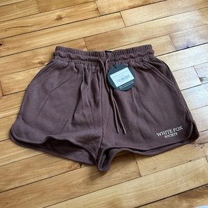 white fox endless summer lounge shorts